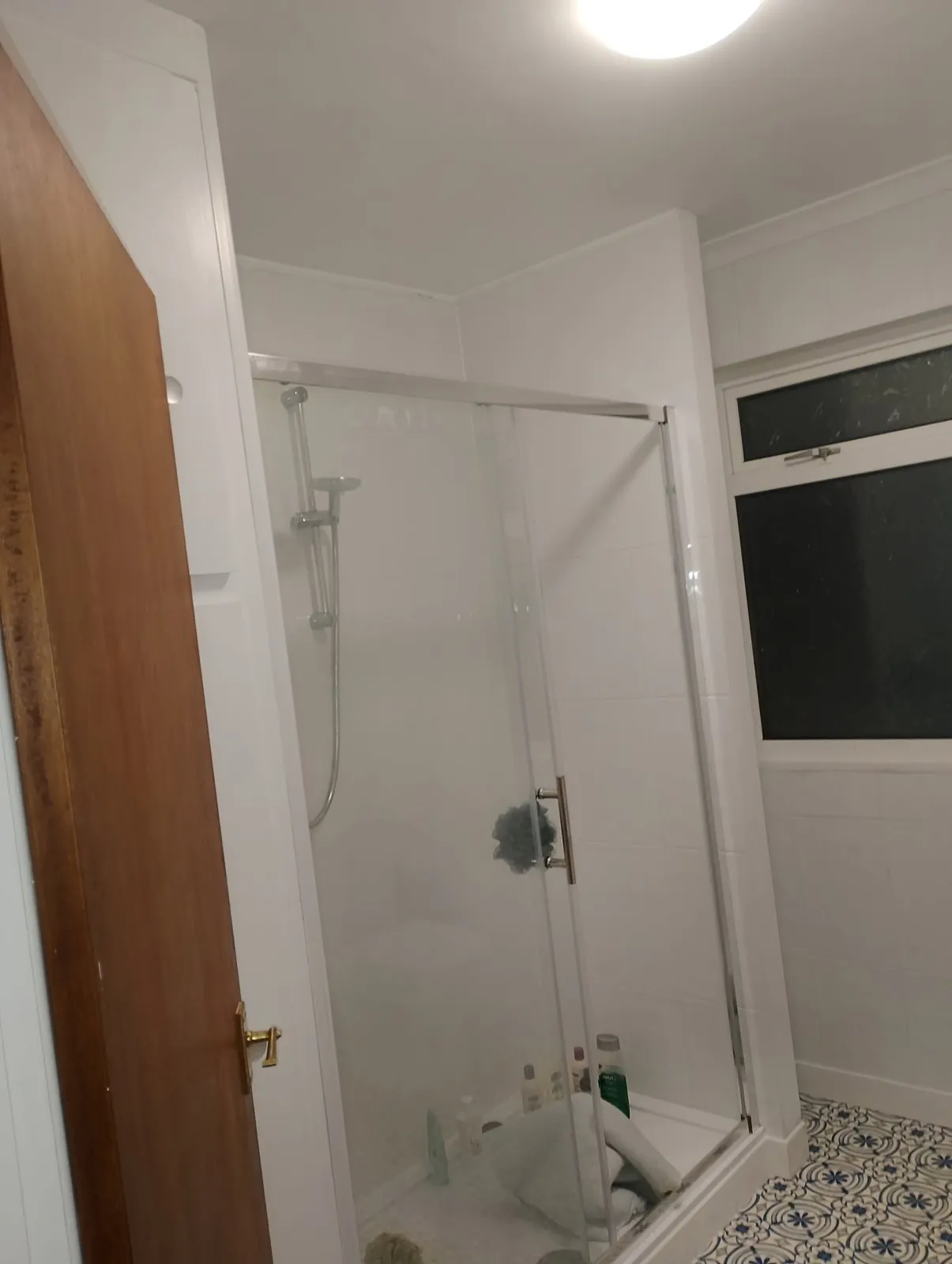 New shower enclosure fitted