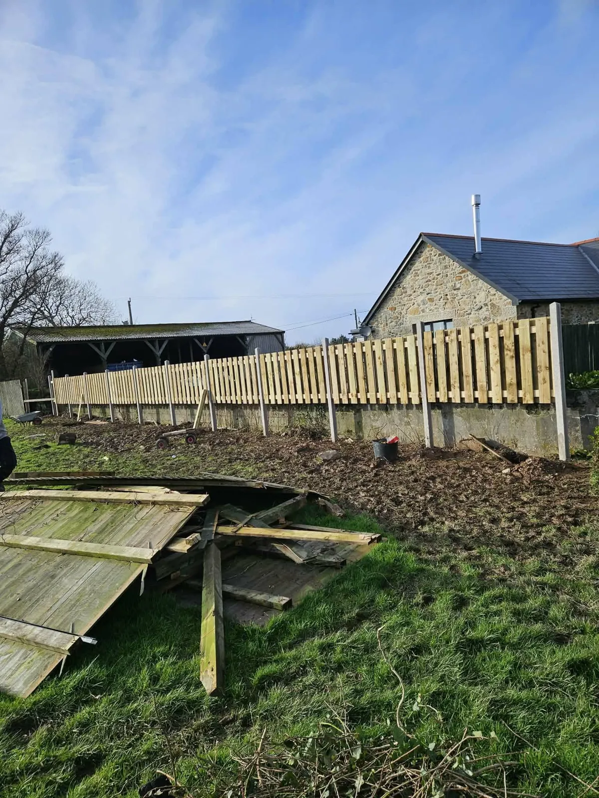 Fencing put up