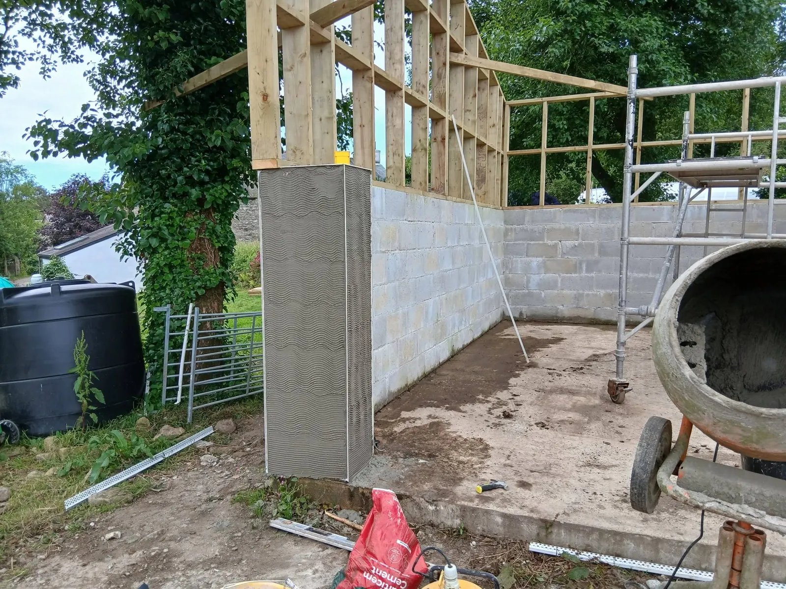 Extension corner rendered